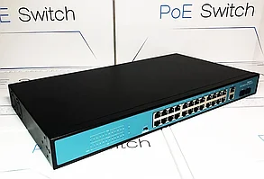 Неуправляемый POE коммутатор OK-6226GE-SFP с оптическим интерфейсом SFP