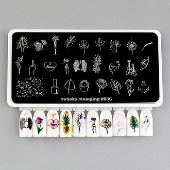 Пластина Swanky Stamping #036