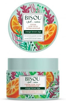 Bisou Скраб для тела "Антицеллюлитный" апельсин/бурые водоросли, 350 гр
