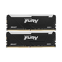 Комплект модулей памяти Kingston FURY Beast RGB KF432C16BB12AK2/32WP DDR4 32GB (Kit 2x16GB) 3200MHz