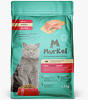 1459 Murkel Cat Adult Salmon, Муркель корм для взрослых кошек с лососем, уп. 1,5кг.