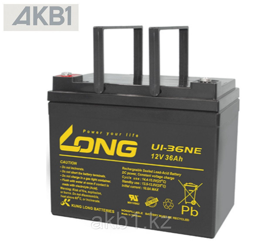 Аккумулятор Long U1-36NE ( 12В 36 Ач | AGM | ДхШхВ, мм, 197*131*159 | Масса (± 3%), 10,7 кг ), фото 1