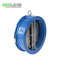 Обратный  клапан ДУ 65 РУ 16 чугун 2/ств м/фл ств/чуг