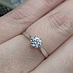 Кольцо серебро 925пр 1,14г, вставка фианиты, размер 17,5, фото 4