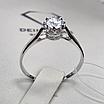 Кольцо серебро 925пр 1,14г, вставка фианиты, размер 17,5, фото 5