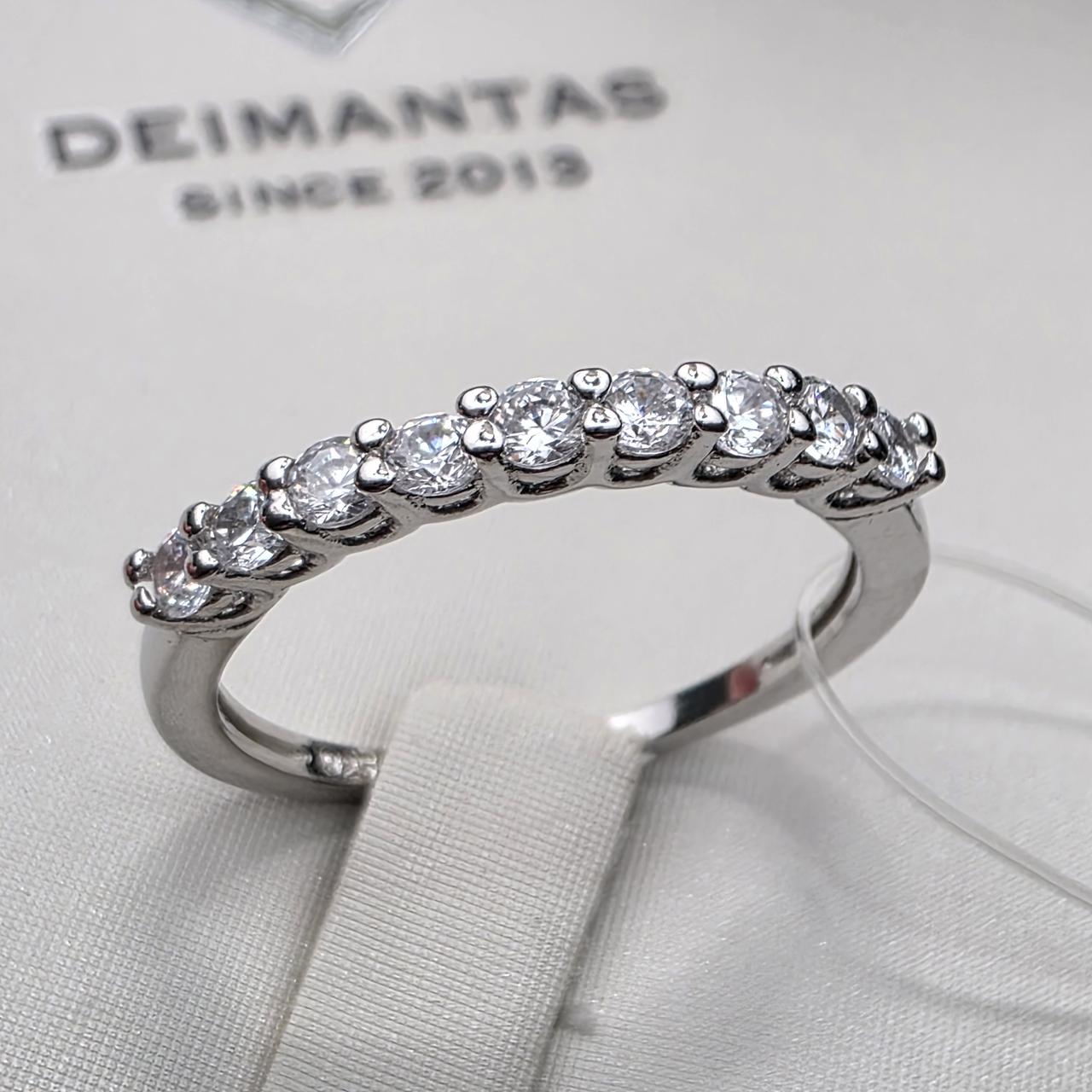 Кольцо серебро 925пр 1,63г, вставка фианиты, размер 17,5, фото 1