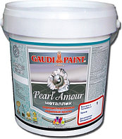 Декоративная краска Gaudi Paint акриловая Pearl Amour 1 кг, цвет металлик золото