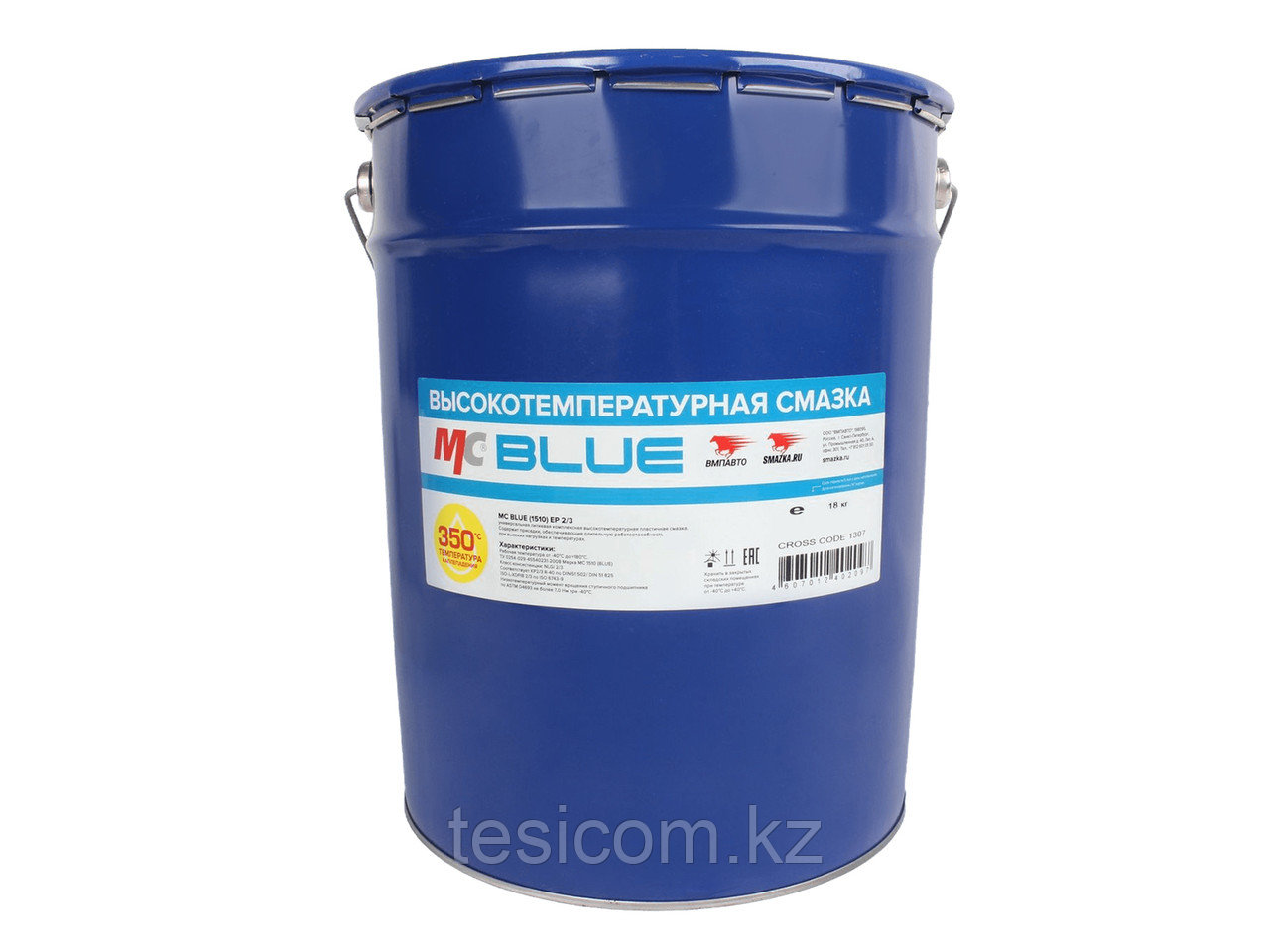 Смазка МС 1510 BLUE высокотемпературная комплексная литиевая, 18 кг евроведро 20 л
