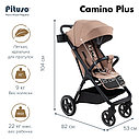 PITUSO Коляска детская CAMINO+(прогулочная),Black/чехол на ножки, фото 5