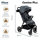 PITUSO Коляска детская CAMINO+(прогулочная),Graphite/чехол на ножки, фото 5