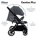 PITUSO Коляска детская CAMINO+(прогулочная),Graphite/чехол на ножки, фото 6