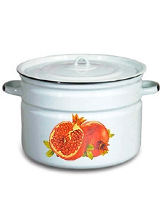 Бак эмалированный 24 л, Стальэмаль 1с29с, Гранат, серо-голубой, фото 1