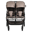 PITUSO Коляска детская DUOCITY для двойни (прогулочная),Cappuccino/Капучино/PU, фото 5