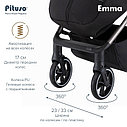 PITUSO Коляска детская EMMA (прогулочная),Black/Черный/PU, фото 7