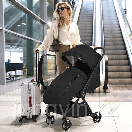 PITUSO коляска детская MATRIX (прогулочная)Black/чехол на ножки/PU, фото 1