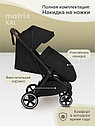 PITUSO коляска детская MATRIX (прогулочная)Black/чехол на ножки/PU, большие колеса, фото 2