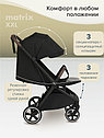 PITUSO коляска детская MATRIX (прогулочная)Black/чехол на ножки/PU, большие колеса, фото 5