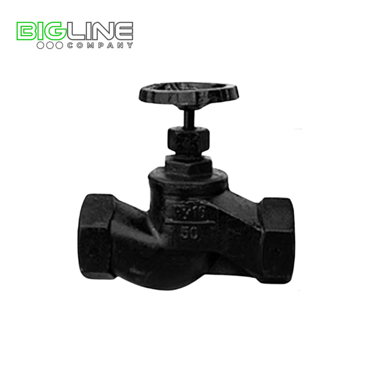 Клапан  запорный чугунный Ду 15 Ру16 м/м 15кч18п1