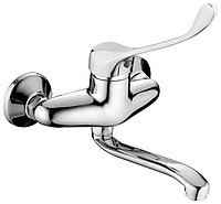 Смеситель для кухни с хирургической ручкой Haiba HB4654 хром