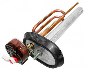 ТЭН для водонагревателя (бойлера) 1500W 220V, Ø48мм, анод M6, L160мм, медь, фланец E-RCAP, овал, длинная ножка, Китай