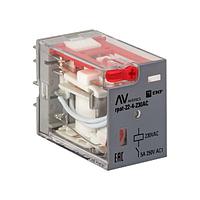 Реле промежуточное с кнопкой и мех. Индикацией RPAt 22/4 5A 230B AC EKF AVERES
