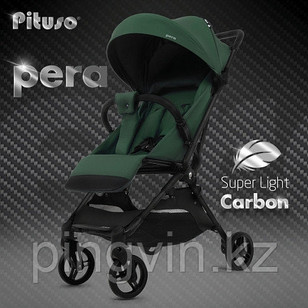 PITUSO коляска детская PERA (прогулочная)Army green/рама carbon/PU, фото 1