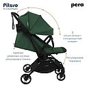 PITUSO коляска детская PERA (прогулочная)Army green/рама carbon/PU, фото 5