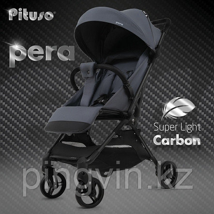 PITUSO коляска детская PERA (прогулочная)Graphite/рама carbon/PU, фото 1