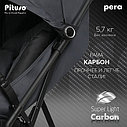 PITUSO коляска детская PERA (прогулочная)Graphite/рама carbon/PU, фото 2