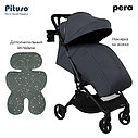 PITUSO коляска детская PERA (прогулочная)Graphite/рама carbon/PU, фото 9