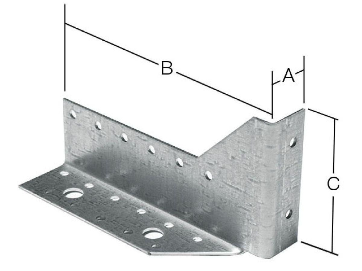 Опора балки левая 25х140х76 мм UOB L белый цинк STARFIX, фото 1