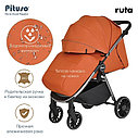 PITUSO Коляска детская RUTA (прогулочная),Orange/Оранжевый/чехол на ножки/PU, фото 7