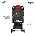 PITUSO коляска детская прогулочная  VOYAGE Black/Red /Черный/Красный, фото 6