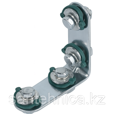 Уголок 90°, 4 отверстия, 4 монтажные гайки (4/40)