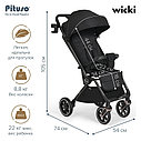 PITUSO коляска детская WICKI (прогулочная)Black/Черный/PU, фото 2
