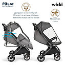 PITUSO коляска детская WICKI (прогулочная)Black/Черный/PU, фото 8