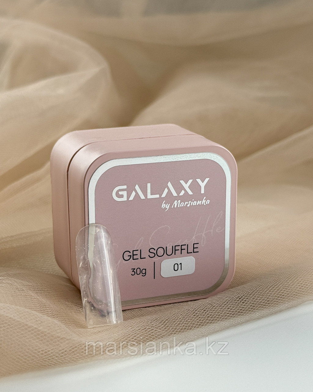 Cкульптурный гель Souffle Galaxy №01 прозрачный, 30г, фото 1