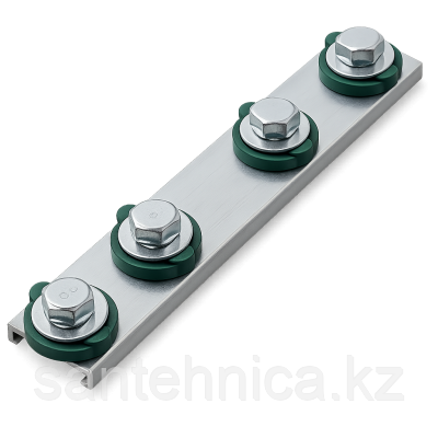 Соеденитель продольный U-образный, 4 монтажные гайки, 200 мм (2/42)