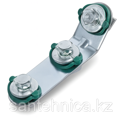 Уголок 135°, 3 отверстия, 3 монтажные гайки (2/64), фото 1