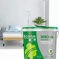 Эмаль "Raduga" ECO-LUX акриловая бархатистая для фасадов и интерьер 9л (C база) 11.52кг, , шт