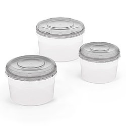 Набор емкостей д/СВЧ (0,7/ 1,0/1,5л.) Альтернатива пласт