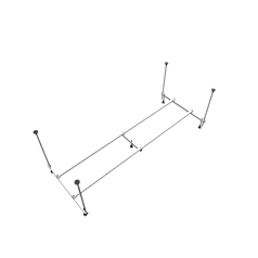 Каркас алюминиевый 170х70 Лира, Оникс