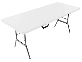 Стол складной SAMMAN Vän N для офиса, дома, кухни, дачи 185×77×74 см, белый флок