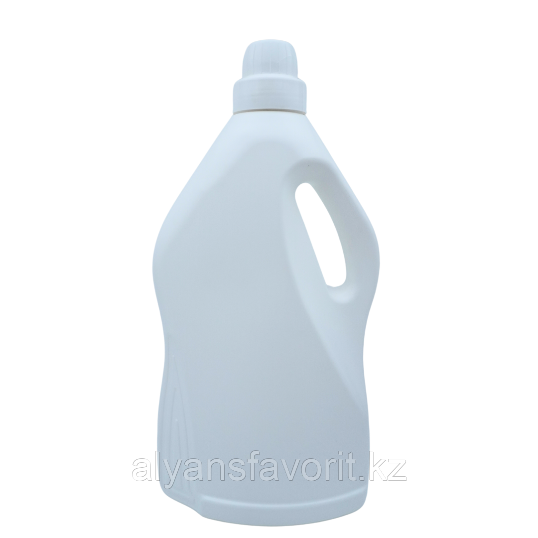 Флакон с ручкой 4 литра с крышкой (ПНД) диаметр горла 55 мм.