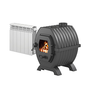 Печь отопительная Везувий Триумф 180 чугунная с теплообменником (до 180 м3)