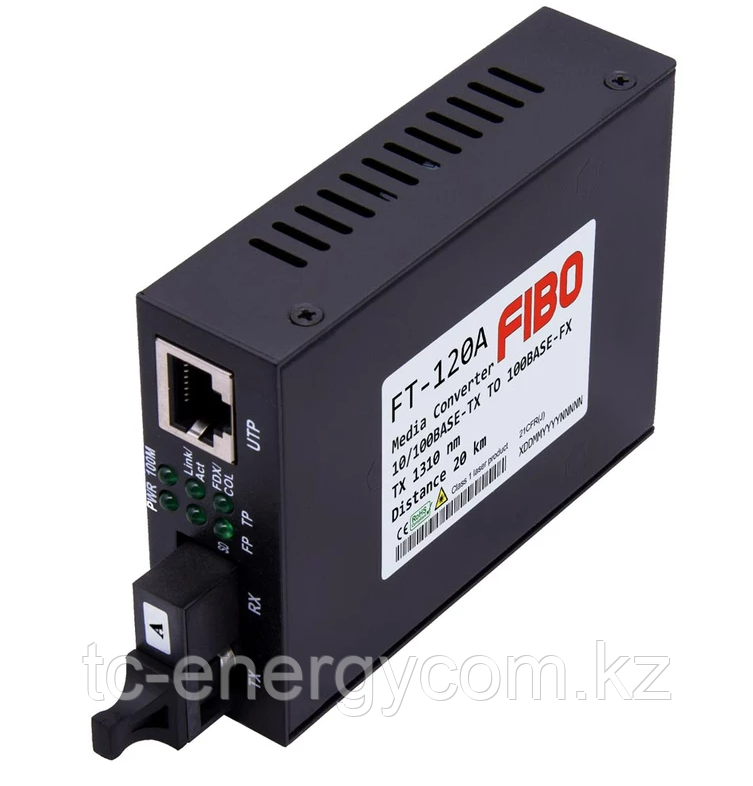 FT-120A WDM медиаконвертер 10/100Base-TX/100Base-FX, 1310/1550 нм, фото 1