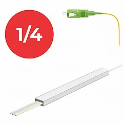 Оптический cплиттер PLC 1×4, SC/APC 1m, Ø 0.9mm