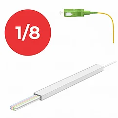 Оптический cплиттер PLC 1×8, SC/APC 1m, Ø 0.9mm