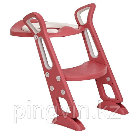 PITUSO Сиденье для унитаза с лесенкой и ручками Red/Коралл,46*40*60 см, фото 1