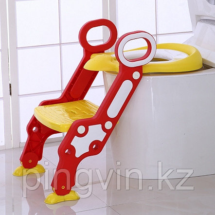 PITUSO Сиденье для унитаза с лесенкой и ручками Желтый YELLOW, фото 1